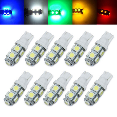 厂家直销 T10 5050 9smd w5w led示宽灯 仪表灯 阅读灯 牌照灯