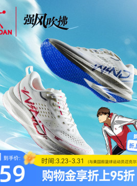乔丹强风SE-强风吹拂IP联名 马拉松竞速跑步鞋男减震运动鞋训练鞋