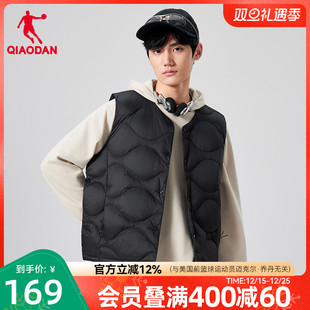 防泼水抗静电内搭马甲保暖轻薄外套 新款 乔丹羽绒马夹男士 2025冬季