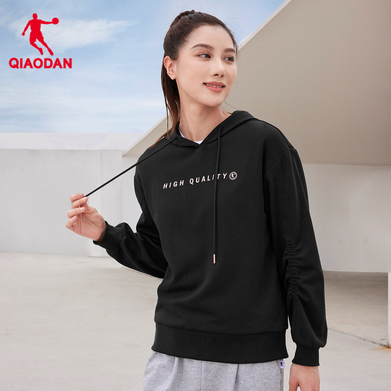 针织运动卫衣女中国乔丹