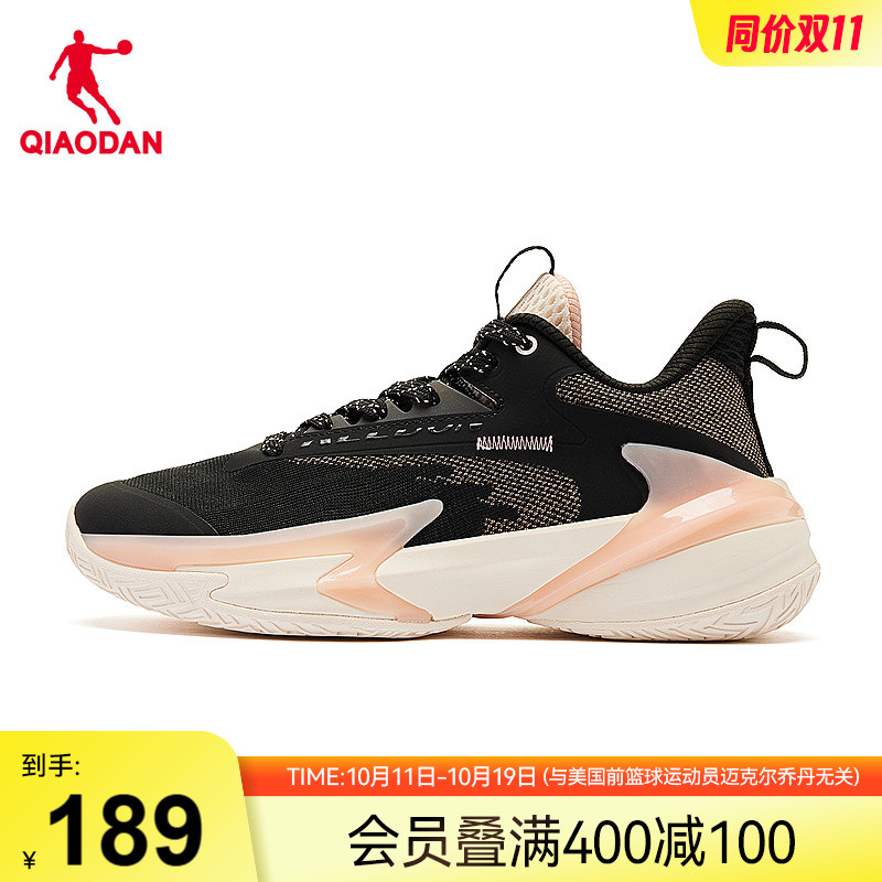 乔丹篮球鞋女鞋2025夏季新款低帮防滑耐磨减震潮流休闲运动鞋女
