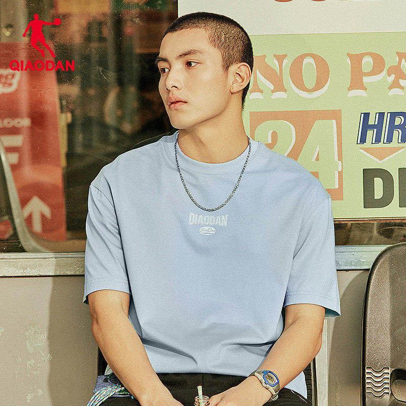 中国乔丹针织透气短袖T恤衫男士2026春季新款商场同款休闲字母,运动服/休闲服装,运动T恤,淘宝优惠券,粉丝福利购,淘宝优惠卷