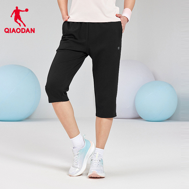 中国乔丹针织透气中长裤女