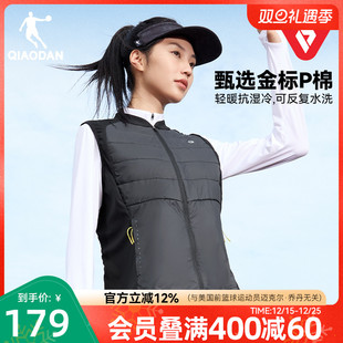 修身 新款 跑步保暖棉马甲上衣外套 乔丹运动马夹女士冬季 金标P棉