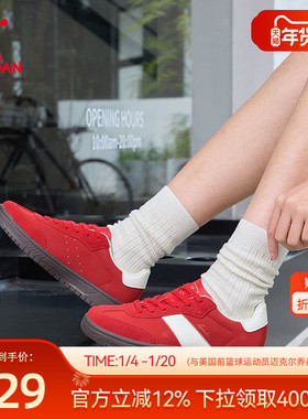 CC鞋丨乔丹复古红色T头鞋板鞋冬季德训鞋女款情侣运动鞋男子厚底