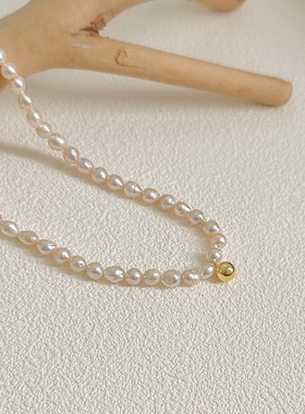 法式高级轻奢巴洛克淡水珍珠项链