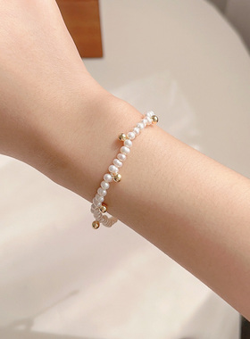 高级感轻奢复古气质淡水珍珠手链