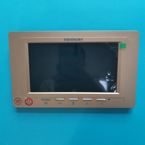 原厂广东煜升楼宇对讲室内机7寸液晶306BVK7/C7金色RiSHENG门铃