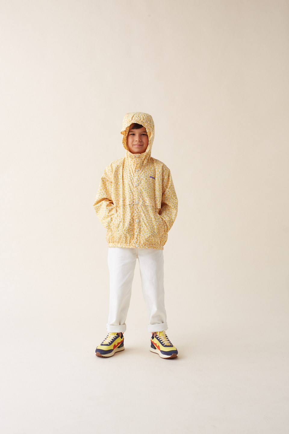 SPOT SPANISHTINYCOTTONS 22SS 22 봄 여름 어린이 캐주얼 맞춤형 프린트 윈드 브레이커 재킷