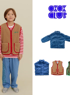现货 立陶宛 OXOX CLUB 24AW 秋冬新款羊羔绒加厚保暖外套背心