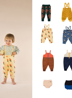 折 tinycottons 秋冬 新生婴幼儿有机棉亲肤宝宝背带裤短裤长裤子