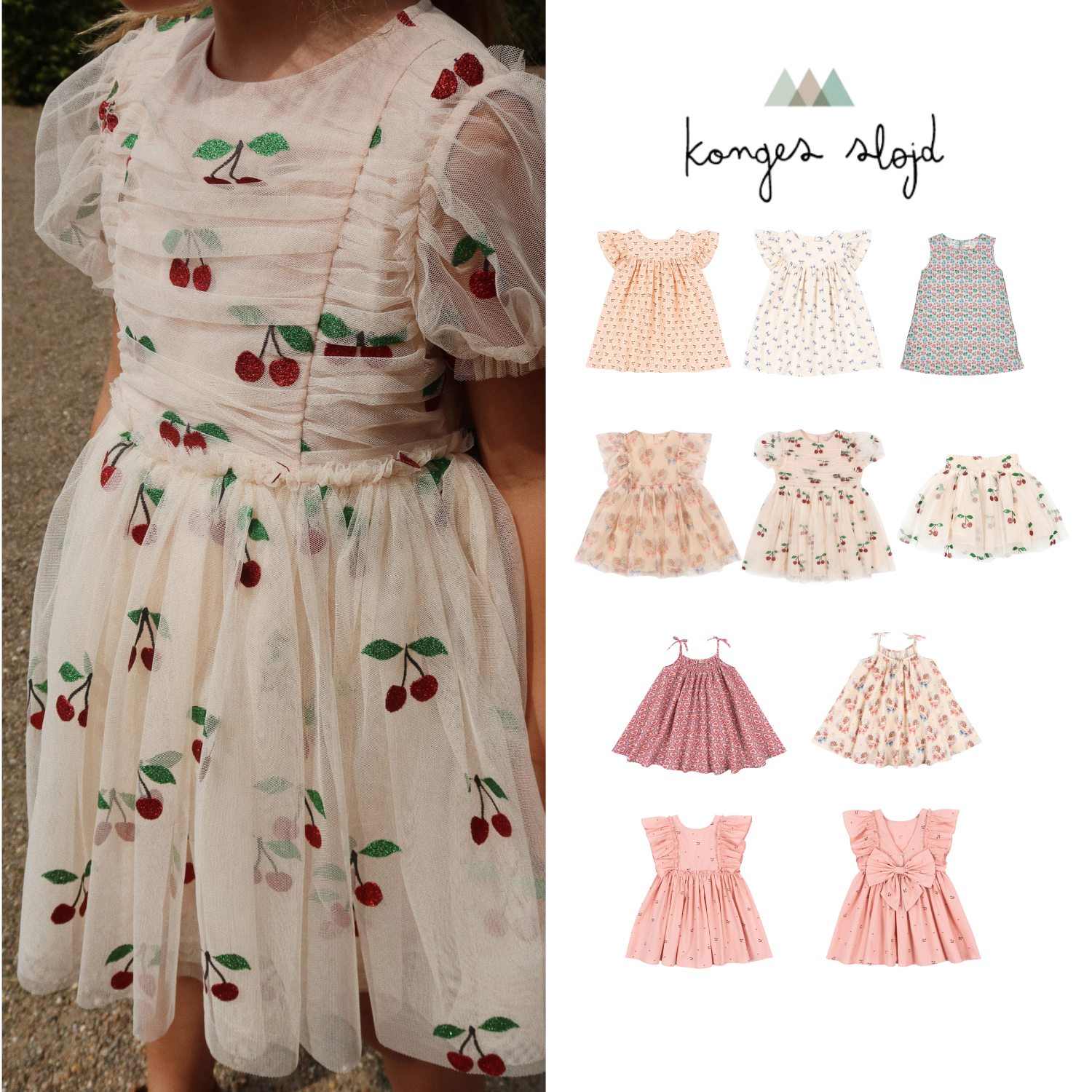 现货 丹麦Konges Slojd 25ss 春夏度假 女童夏日公主裙纱裙吊带裙,童装/婴儿装/亲子装,连衣裙,淘宝优惠券,粉丝福利购,淘宝优惠卷