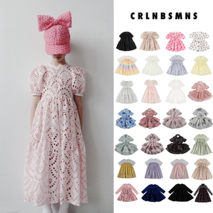 折 小众CB caroline bosmans 春夏女童复古立体连衣裙 娃娃裙子