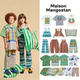 mangostan 现货 maison 25SS春夏亲子度假休闲针织吊带T恤连衣裙