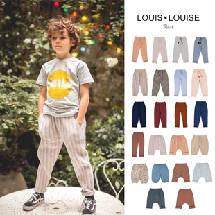 折 法国 louis louise春夏 儿童凉爽法式棉纱长裤子 大屁股长裤