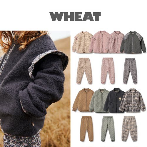 童户外防风加绒外套棉裤摇粒绒