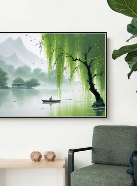 解压填色自然风景装饰画数字油画