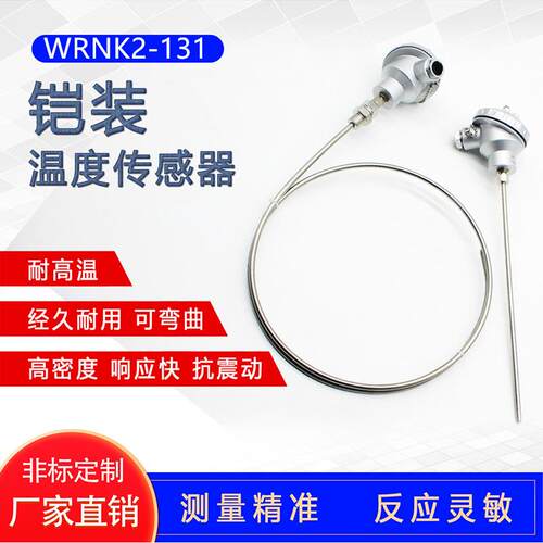 双支热电偶 WRNK2-131   136  138  331铠装热电阻热电偶K型4线制