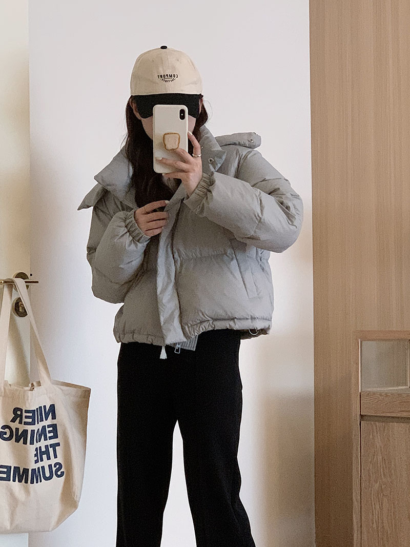 JAYSING简心新款羽绒服女短款连帽韩版加厚显高显瘦冬季外套女