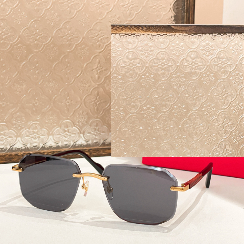 方形无框男女款时尚遮阳墨镜旅行