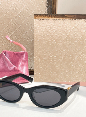 椭圆小框遮阳墨镜时尚嘻哈风男女