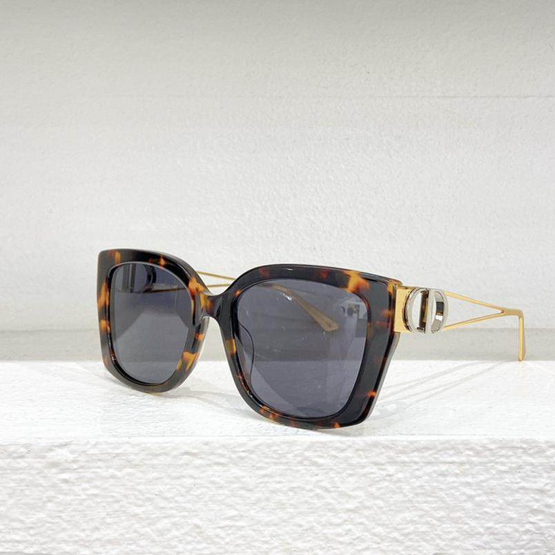 新款板材方形大框太阳眼镜女士S13F时尚圆脸显瘦遮阳墨镜女玳瑁黑