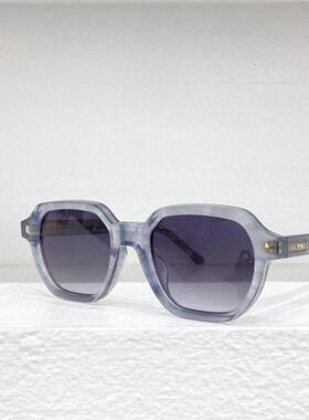 新款板材方形小框太阳眼镜女GIO时尚网红风遮阳墨镜男防紫外线灰