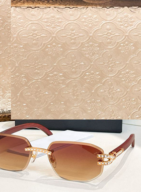 多边形遮阳墨镜可配度数镶钻男女