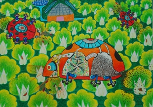 第20届全国青少年科技创新大赛科学幻想绘画 儿童科幻画 美术素0