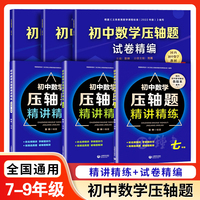 初中数学压轴题精讲精练试卷精编七年级数学压轴题八年级九年级中考数学书初一二初三数学刷题知识大全训练题上下册上海教育出版社