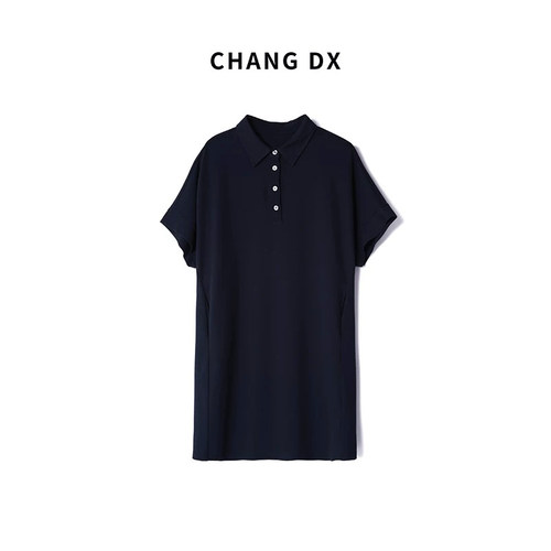 畅家CHANGDX  中长款短袖polo衫158