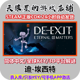 STEAM/迪-埃西特/DE-EXIT - Eternal Matters/全球key/中文