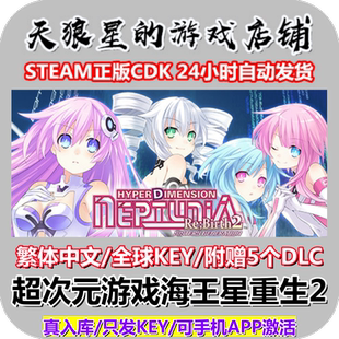 繁中 STEAM 赠5个DLC Re;Birth2 Neptunia 超次元 游戏海王星重生2