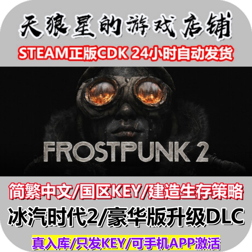 STEAM/冰汽时代2/国区key/中文