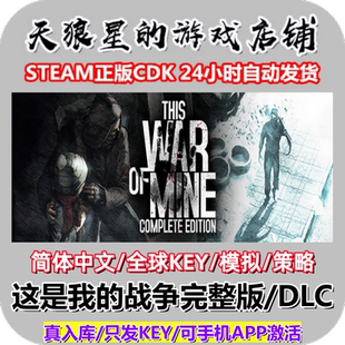 STEAM/这是我的战争完整版/DLC/This War of Mine/全球key/中文