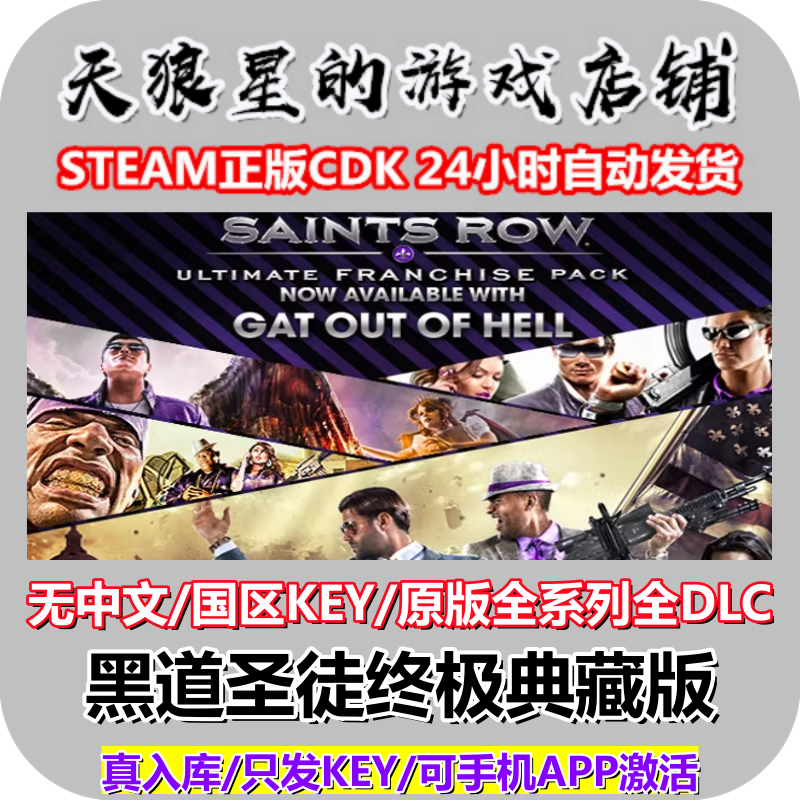 STEAM/黑道圣徒典藏版/国区key
