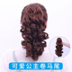 假发马尾网红女生抓夹卷发尾自然逼真蓬松接发片中长款 假发尾辫子