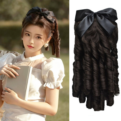 民国假发女卷发罗马卷旗袍复古