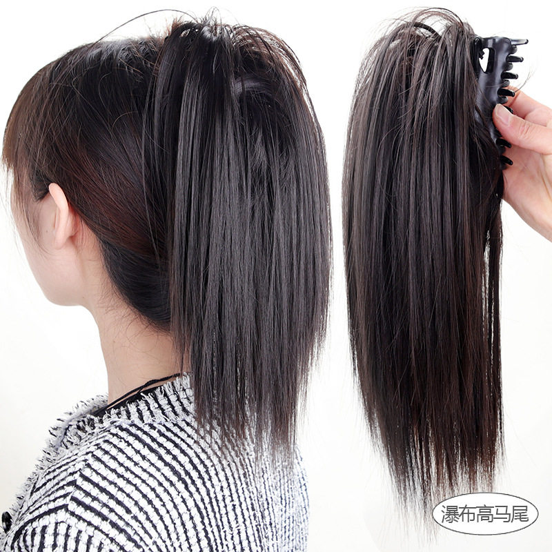 鸡窝丸子头女辣妹慵懒风喷泉鸡窝头高马尾蓬松自然抓夹丸子头假发