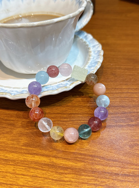 天然多宝水晶手串汪苏泷同款手链女送女朋友生日礼物百搭转运配饰