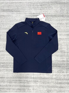 ANTA/安踏赞助2025中国代表团国家队长袖运动T恤衫套头国服速干