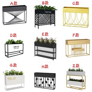 阳台铁艺隔断花架栅栏酒店落地式盆栽绿萝户外组合围栏外摆绿植架