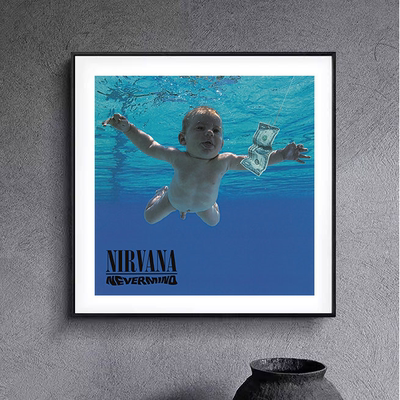 高级感复古Nirvana涅槃周边装饰画乐队挂画卧室客厅摇滚海报摆画