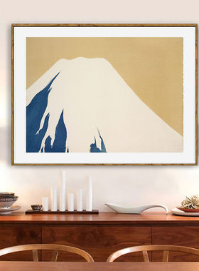 神坂雪佳装饰画日式禅意浮世绘富士山民宿酒店日料店小众风景挂画