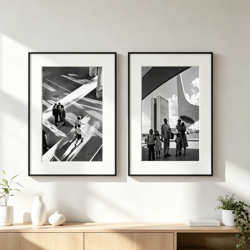 勒内布里 rene burri 黑白摄影装饰画咖啡厅西餐厅酒店高级感挂画