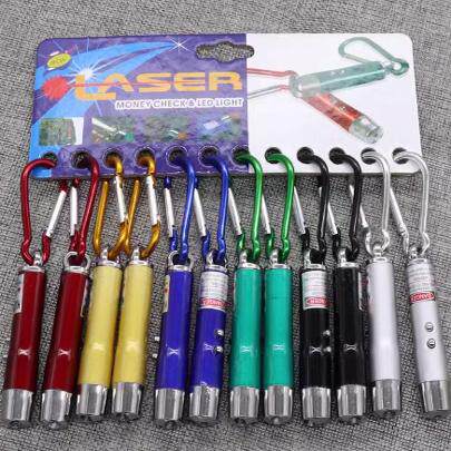 多功能三合一迷你小手电筒紫光验钞灯红外线激光灯礼品