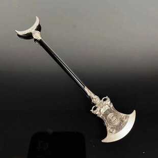 水浒传周边鲁智深月牙禅杖武器模型水磨禅杖合金摆件古代兵器玩具