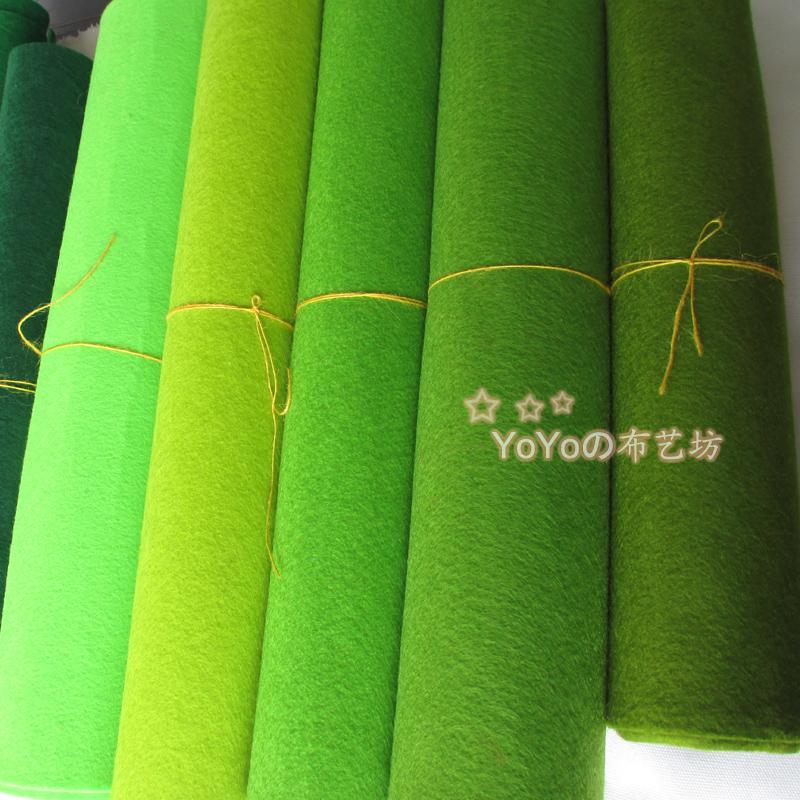 3mm厚毛毡布幼儿园手工DIY进口不织布布料绿色系戟绒布6色45*90cm|ruв категории домашний ткань, ткань/ткань/ручной diy ткани ткани - от Buy2taobao.com для оказания профессиональной услуги покупки агента Taobao