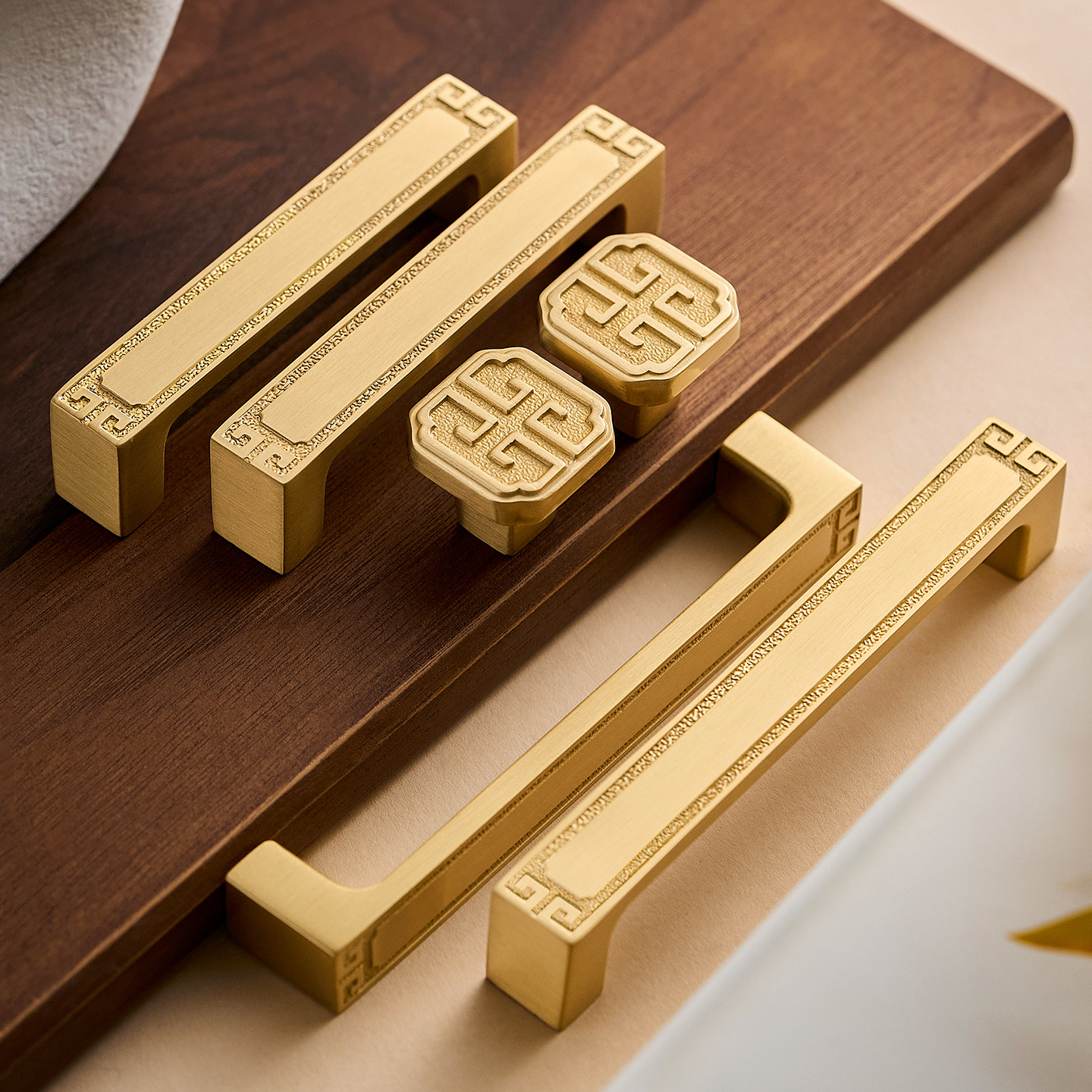 屿铜新中式黄铜柜门拉手衣柜橱柜门抽屉宋氏中国风柜子复古风把手,基础建材,小拉手,淘宝优惠券,粉丝福利购,淘宝优惠卷