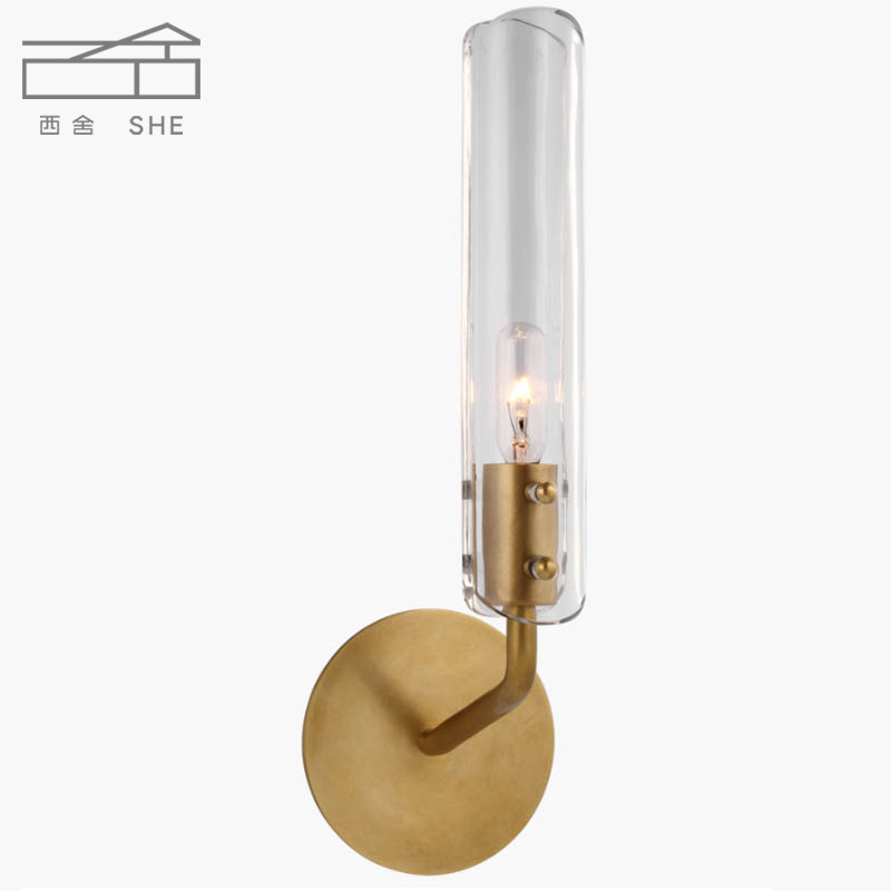 VC1:1Casoria美式简约卧室浴室铜壁灯别墅走廊过道楼梯书房门廊灯